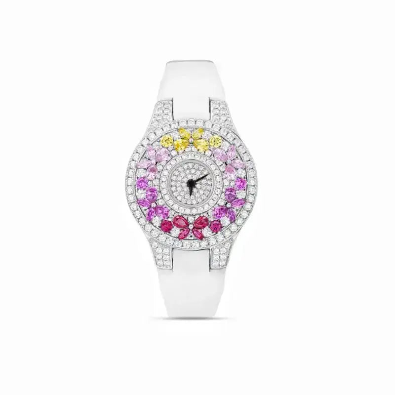 Luxury Brand Woman Watch Qualities Diamond Emerald Watches Ladies Leather Brcalaet Elegant Montre Femme watch for women luxecrown.co.uk