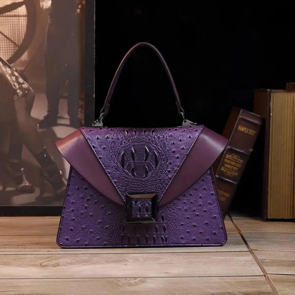 Luxury Designer Brand New Cowhide High Quality Crocodile Print Handbag Women's Fashion Single Shoulder Crossbody Bag Hot Sale luxecrown.co.uk