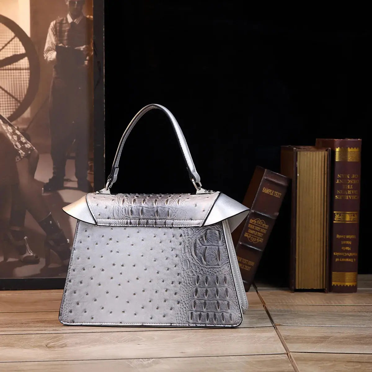 Luxury Designer Brand New Cowhide High Quality Crocodile Print Handbag Women's Fashion Single Shoulder Crossbody Bag Hot Sale luxecrown.co.uk