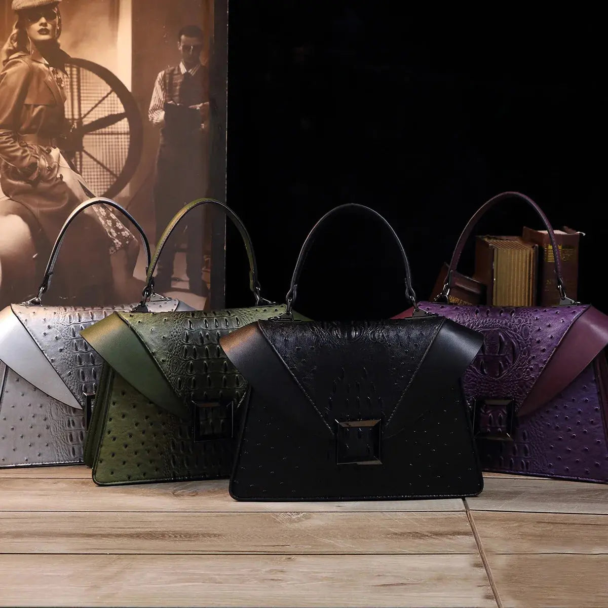 Luxury Designer Brand New Cowhide High Quality Crocodile Print Handbag Women's Fashion Single Shoulder Crossbody Bag Hot Sale luxecrown.co.uk