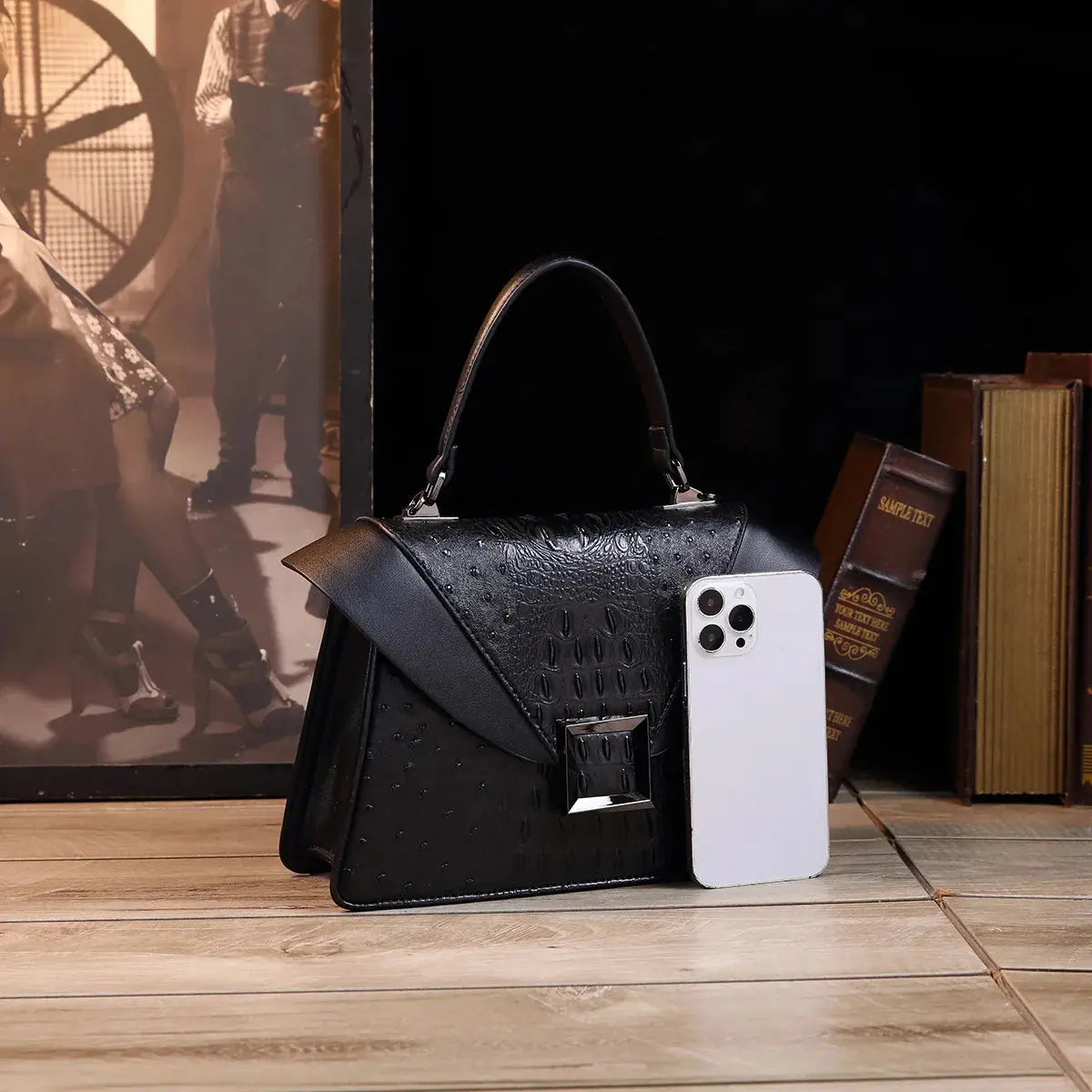 Luxury Designer Brand New Cowhide High Quality Crocodile Print Handbag Women's Fashion Single Shoulder Crossbody Bag Hot Sale luxecrown.co.uk