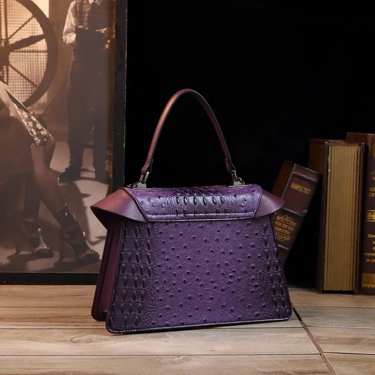 Luxury Designer Brand New Cowhide High Quality Crocodile Print Handbag Women's Fashion Single Shoulder Crossbody Bag Hot Sale luxecrown.co.uk