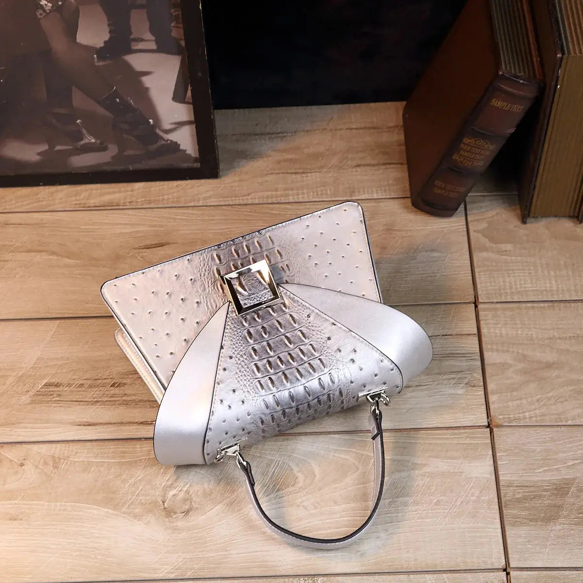 Luxury Designer Brand New Cowhide High Quality Crocodile Print Handbag Women's Fashion Single Shoulder Crossbody Bag Hot Sale luxecrown.co.uk