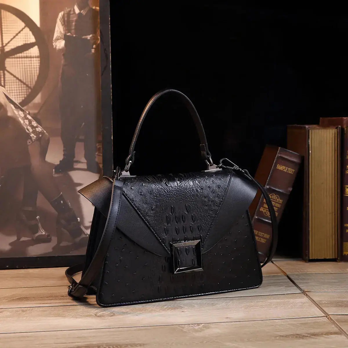 Luxury Designer Brand New Cowhide High Quality Crocodile Print Handbag Women's Fashion Single Shoulder Crossbody Bag Hot Sale luxecrown.co.uk