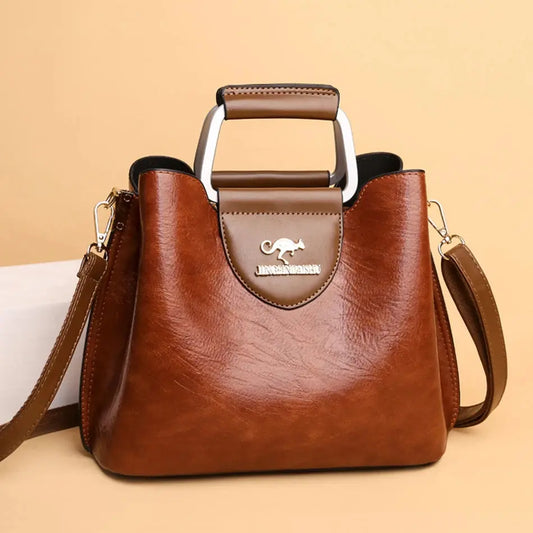 Luxury Designer Handbag Purses for Women 2026 Female Oil Leather Branded Shoulder Crossbody Messenger Tote Bag Small Fashion Sac Streetsharks