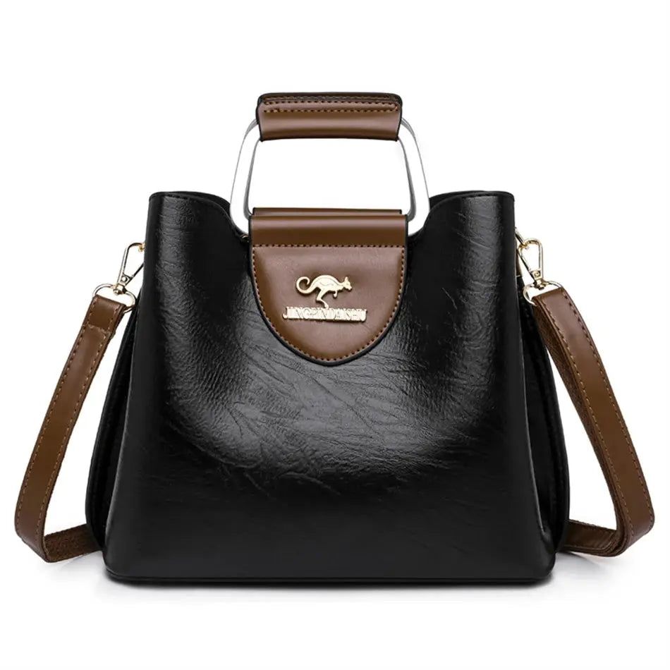 Luxury Designer Handbag Purses for Women 2026 Female Oil Leather Branded Shoulder Crossbody Messenger Tote Bag Small Fashion Sac Streetsharks