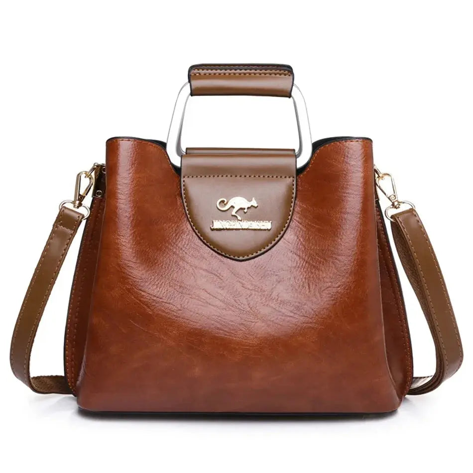 Luxury Designer Handbag Purses for Women 2026 Female Oil Leather Branded Shoulder Crossbody Messenger Tote Bag Small Fashion Sac Streetsharks