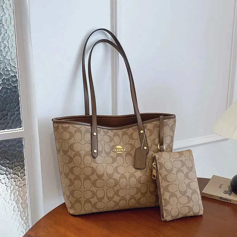 Luxury Designer Women'S One Shoulder Handbag Printed Vintage Paris Fashion Tote Bags Large -Capacity Portable Bag Cluch Bag Purs luxecrown.co.uk
