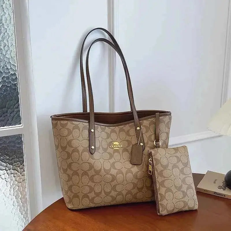Luxury Designer Women'S One Shoulder Handbag Printed Vintage Paris Fashion Tote Bags Large -Capacity Portable Bag Cluch Bag Purs