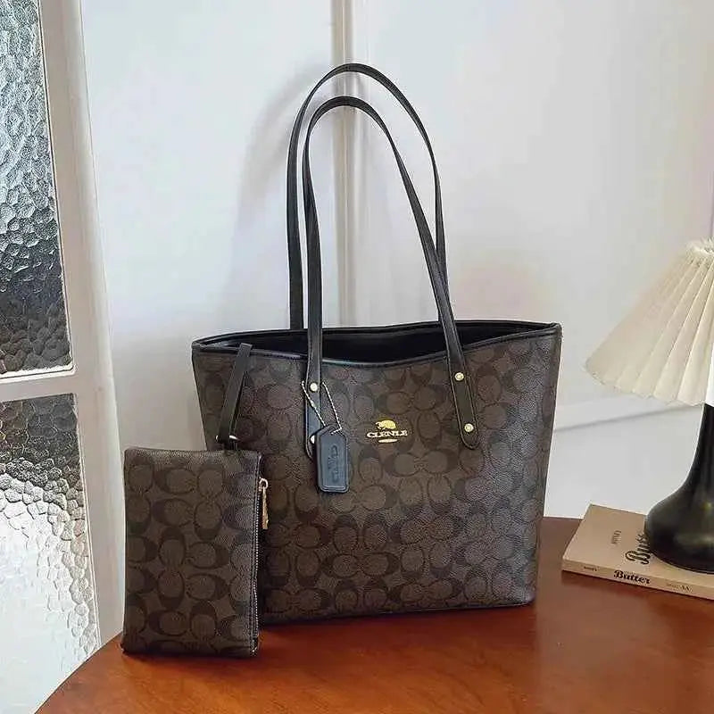 Luxury Designer Women'S One Shoulder Handbag Printed Vintage Paris Fashion Tote Bags Large -Capacity Portable Bag Cluch Bag Purs