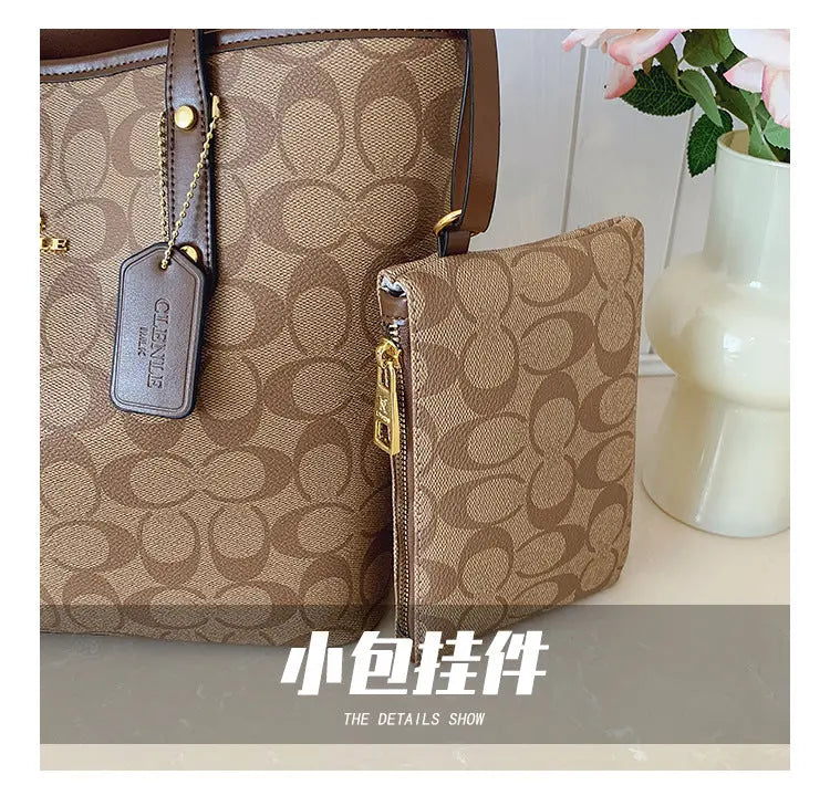 Luxury Designer Women'S One Shoulder Handbag Printed Vintage Paris Fashion Tote Bags Large -Capacity Portable Bag Cluch Bag Purs luxecrown.co.uk