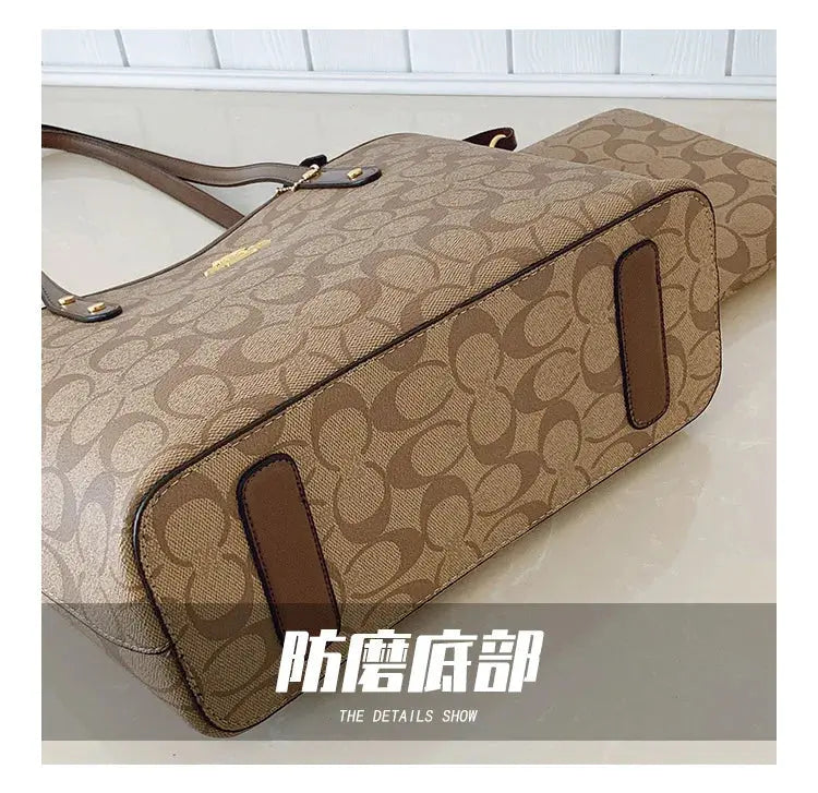 Luxury Designer Women'S One Shoulder Handbag Printed Vintage Paris Fashion Tote Bags Large -Capacity Portable Bag Cluch Bag Purs luxecrown.co.uk
