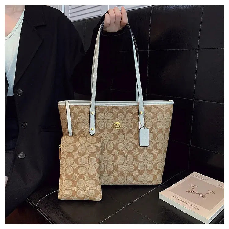 Luxury Designer Women'S One Shoulder Handbag Printed Vintage Paris Fashion Tote Bags Large -Capacity Portable Bag Cluch Bag Purs luxecrown.co.uk