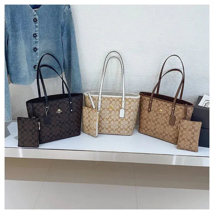 Luxury Designer Women'S One Shoulder Handbag Printed Vintage Paris Fashion Tote Bags Large -Capacity Portable Bag Cluch Bag Purs luxecrown.co.uk
