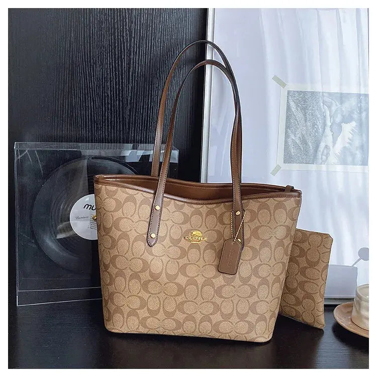 Luxury Designer Women'S One Shoulder Handbag Printed Vintage Paris Fashion Tote Bags Large -Capacity Portable Bag Cluch Bag Purs luxecrown.co.uk