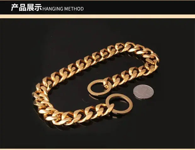 Luxury Dog Collar Gold Dog Chain Choker For Pitbull Bulldog Teddy French Bulldog Metal Collar Pet Necklace Pets Jewelry Products luxecrown.co.uk