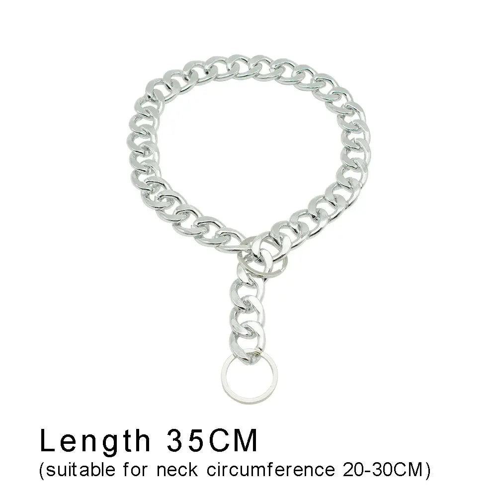 Luxury Dog Collar Gold Dog Chain Choker For Pitbull Bulldog Teddy French Bulldog Metal Collar Pet Necklace Pets Jewelry Products luxecrown.co.uk