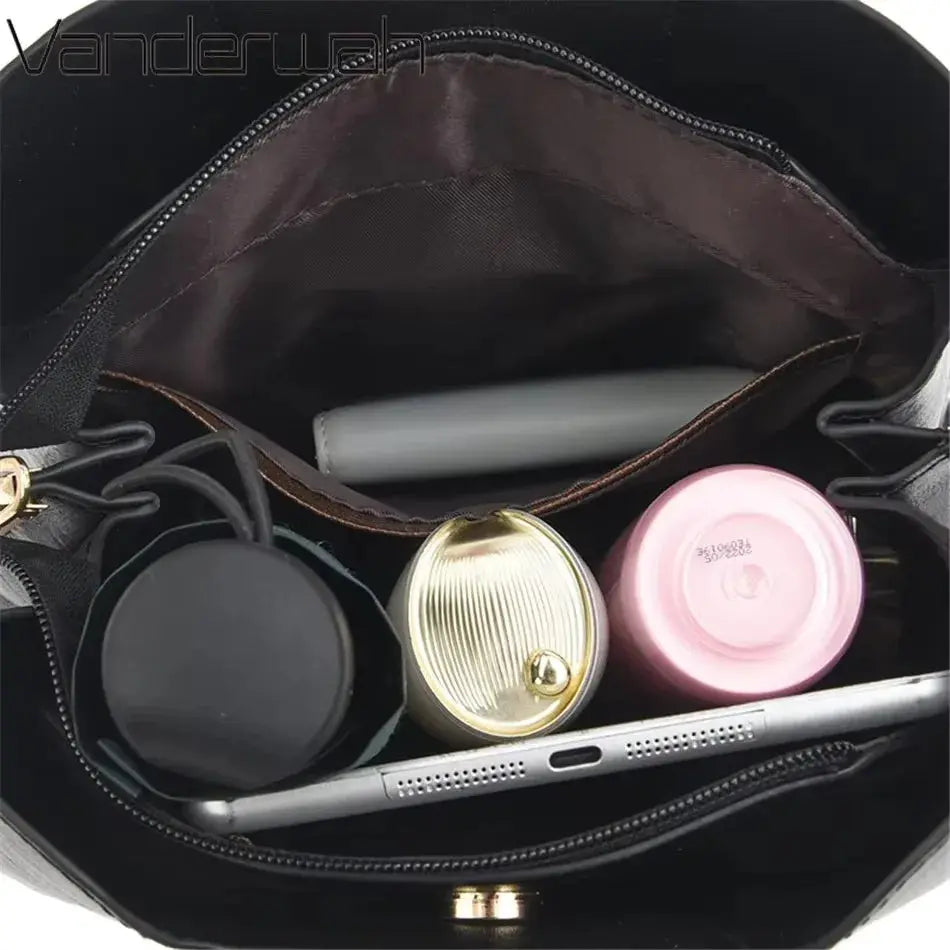 Luxury Handbag Fashion Print Large Capacity Soft Leather Women Shoulder Crossbody Bag Leisure Designer Ladies Purses and Handbag luxecrown.co.uk