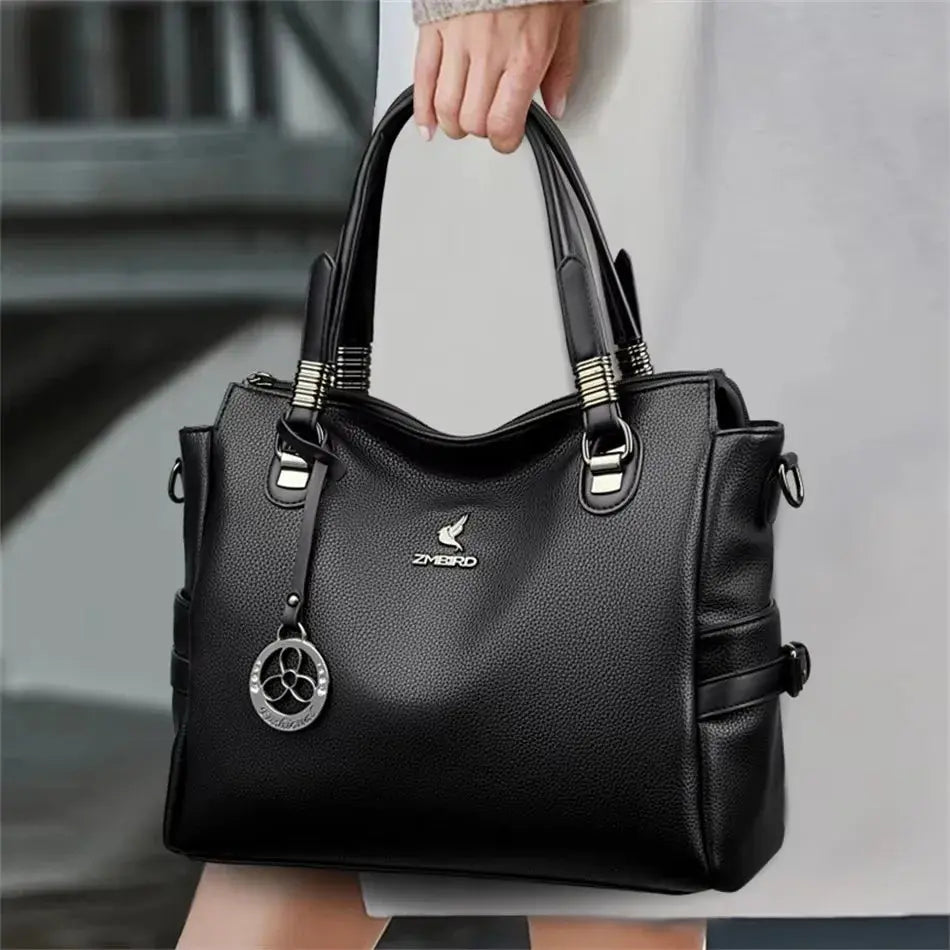 Luxury Handbag Fashion Print Large Capacity Soft Leather Women Shoulder Crossbody Bag Leisure Designer Ladies Purses and Handbag luxecrown.co.uk