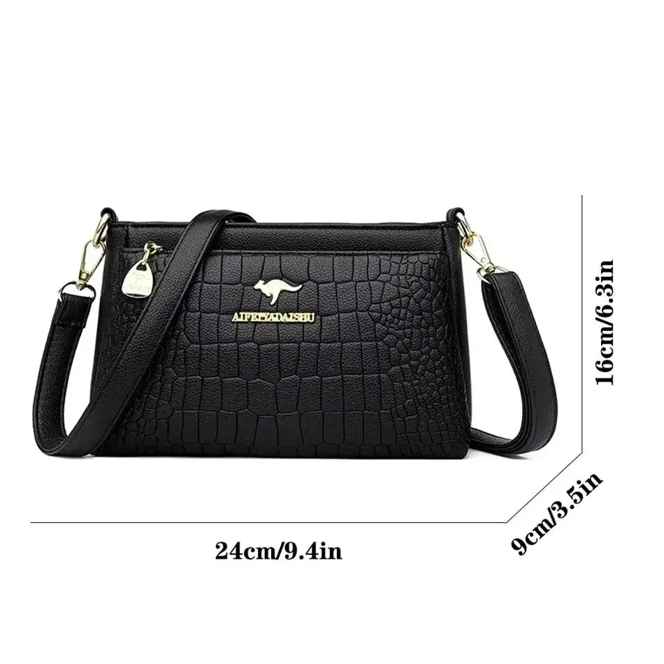 Luxury Handbag Fashion Print Large Capacity Soft Leather Women Shoulder Crossbody Bag Leisure Designer Ladies Purses and Handbag luxecrown.co.uk