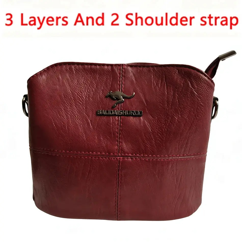 Luxury Handbag Fashion Print Large Capacity Soft Leather Women Shoulder Crossbody Bag Leisure Designer Ladies Purses and Handbag luxecrown.co.uk