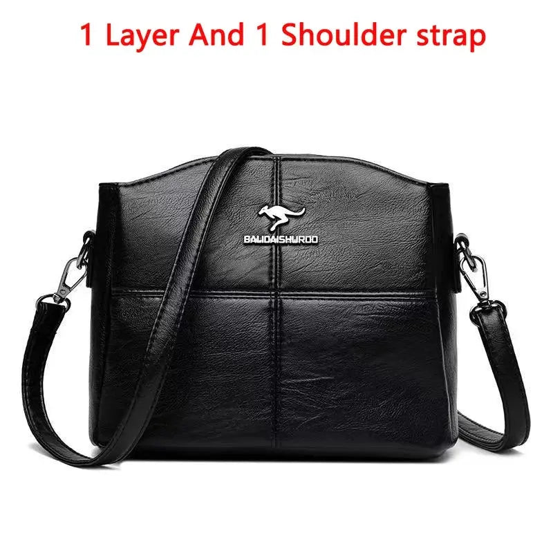 Luxury Handbag Fashion Print Large Capacity Soft Leather Women Shoulder Crossbody Bag Leisure Designer Ladies Purses and Handbag luxecrown.co.uk