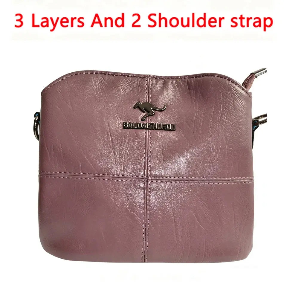 Luxury Handbag Fashion Print Large Capacity Soft Leather Women Shoulder Crossbody Bag Leisure Designer Ladies Purses and Handbag luxecrown.co.uk