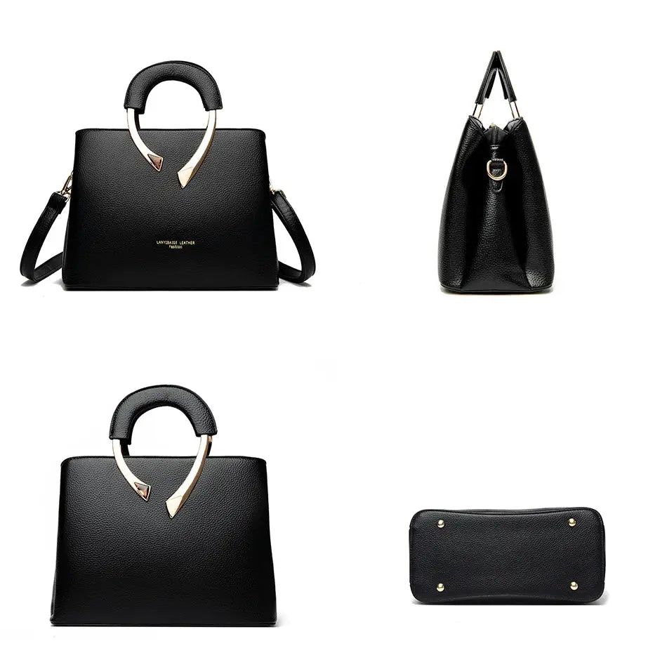 Luxury Handbags Women Bags Designer 3 Layers Soft Leather Shoulder Crossbody Sac Ladies Large Capacity Shopping Messenger Tote luxecrown.co.uk