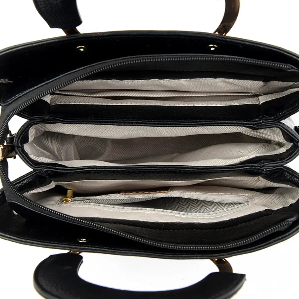 Luxury Handbags Women Bags Designer 3 Layers Soft Leather Shoulder Crossbody Sac Ladies Large Capacity Shopping Messenger Tote luxecrown.co.uk