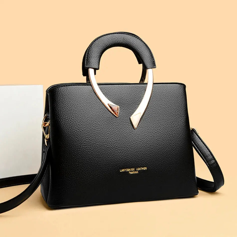 Luxury Handbags Women Bags Designer 3 Layers Soft Leather Shoulder Crossbody Sac Ladies Large Capacity Shopping Messenger Tote luxecrown.co.uk
