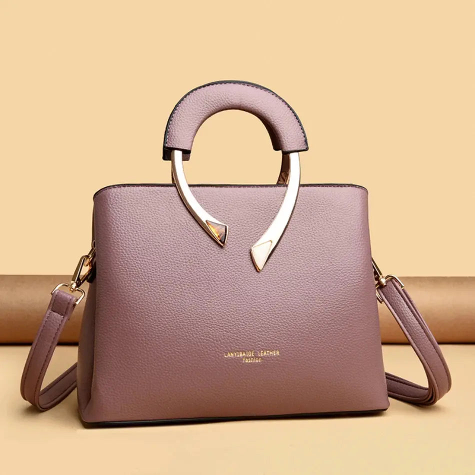 Luxury Handbags Women Bags Designer 3 Layers Soft Leather Shoulder Crossbody Sac Ladies Large Capacity Shopping Messenger Tote luxecrown.co.uk