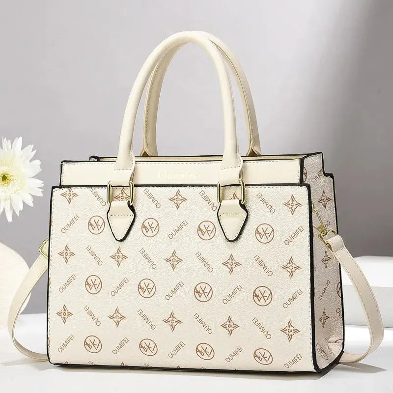 Luxury Print Leather Women'S Handbag New Designer Women'S Shoulder Bag Large Capacity Crossbody Bag Commuter Women Tote Bag luxecrown.co.uk