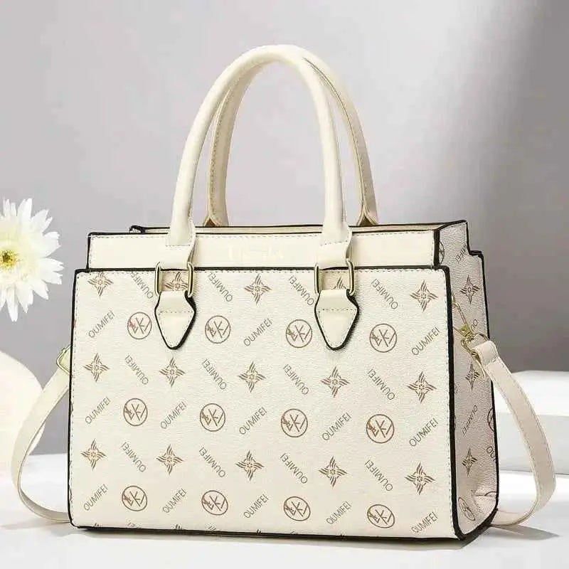 Luxury Print Leather Women'S Handbag New Designer Women'S Shoulder Bag Large Capacity Crossbody Bag Commuter Women Tote Bag