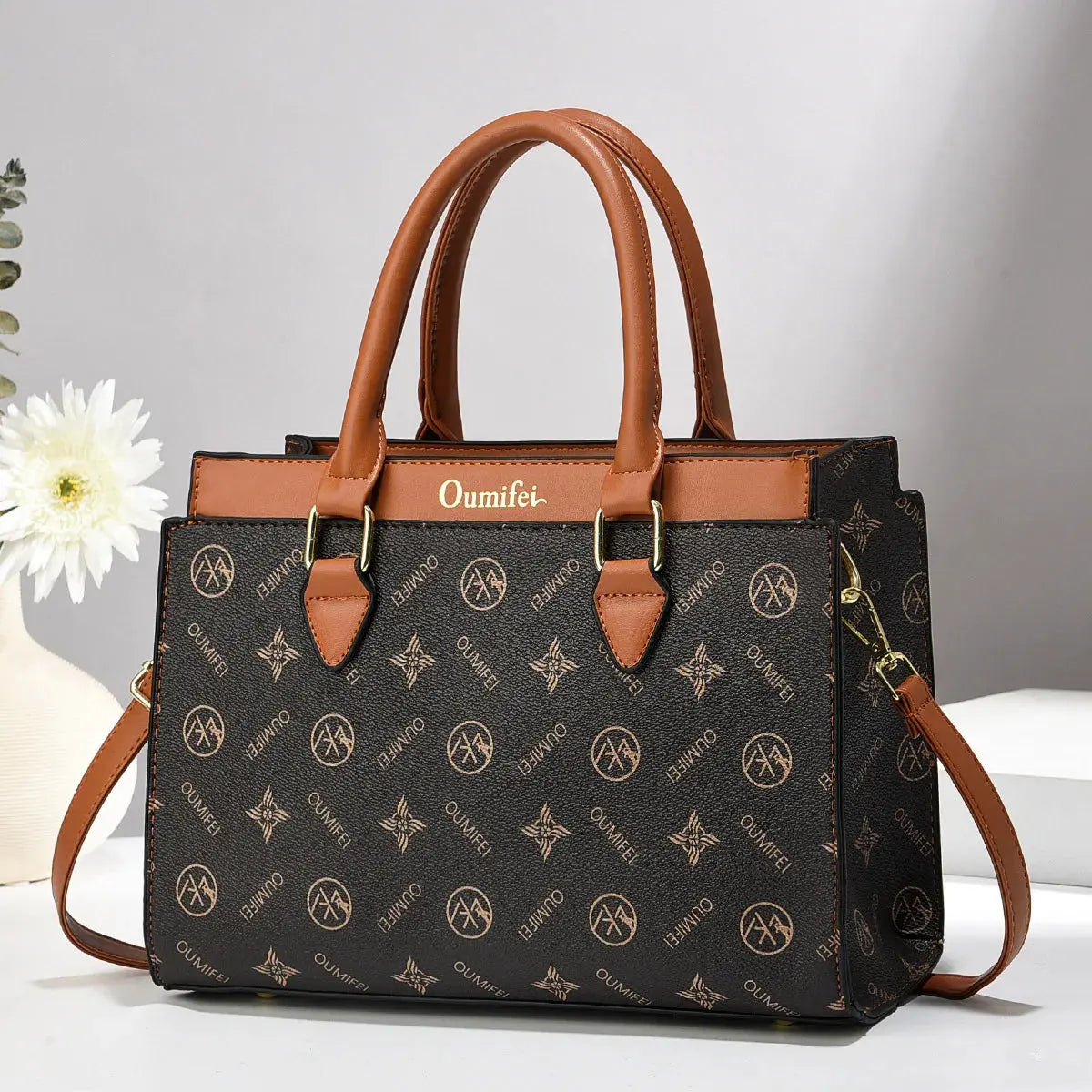 Luxury Print Leather Women'S Handbag New Designer Women'S Shoulder Bag Large Capacity Crossbody Bag Commuter Women Tote Bag luxecrown.co.uk