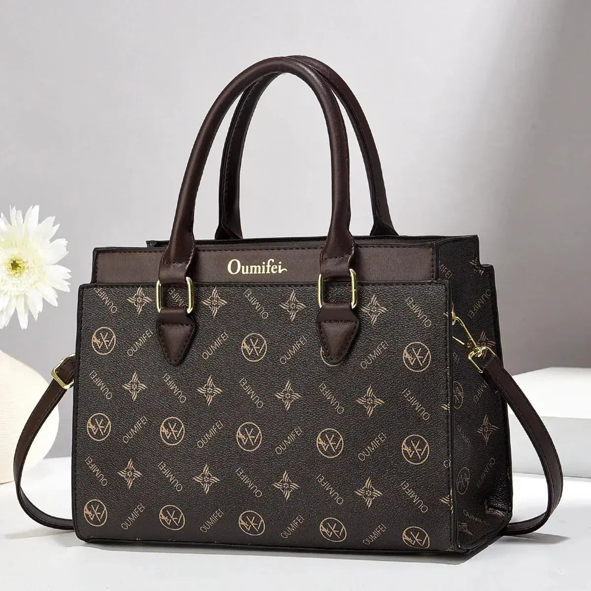 Luxury Print Leather Women'S Handbag New Designer Women'S Shoulder Bag Large Capacity Crossbody Bag Commuter Women Tote Bag luxecrown.co.uk