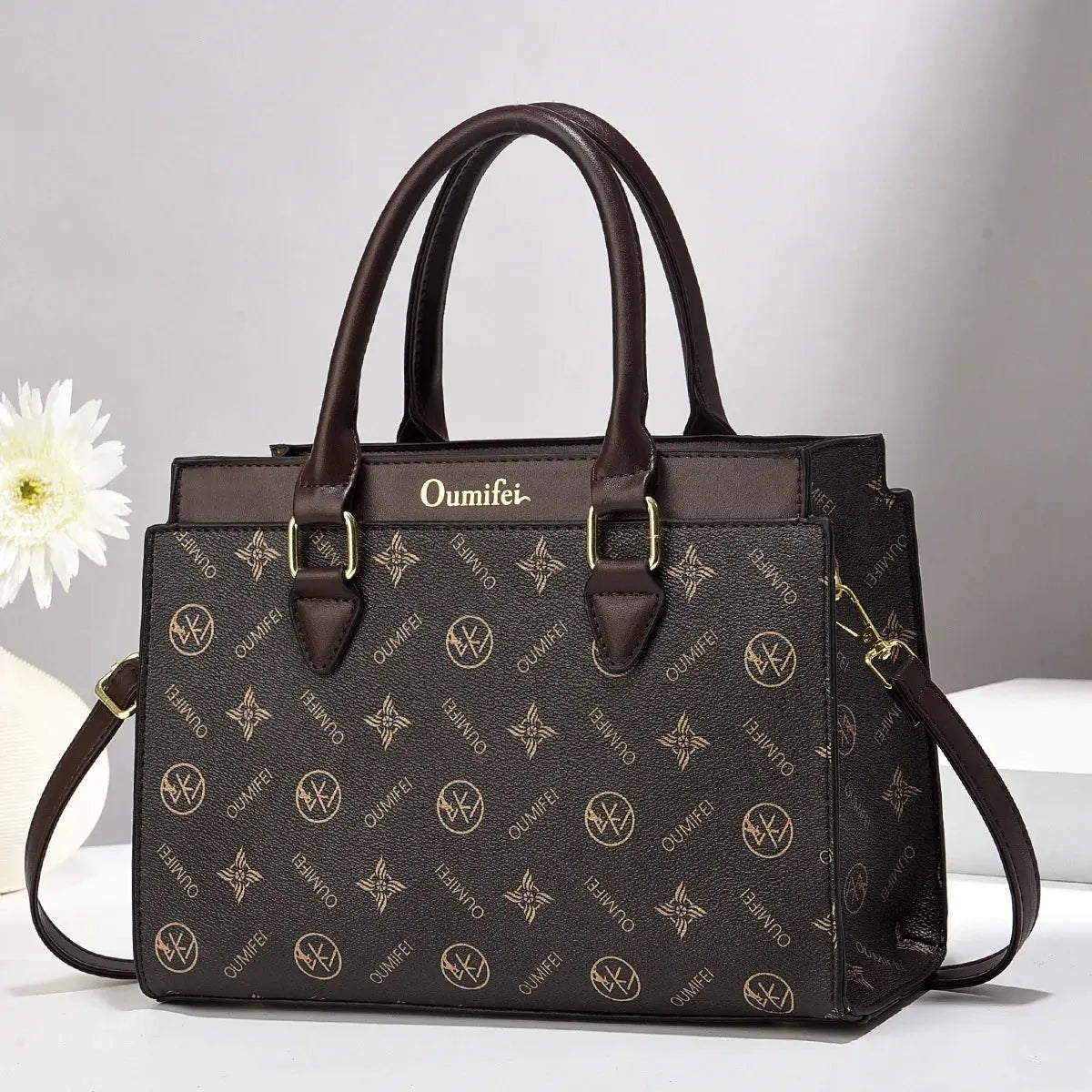 Luxury Print Leather Women'S Handbag New Designer Women'S Shoulder Bag Large Capacity Crossbody Bag Commuter Women Tote Bag luxecrown.co.uk