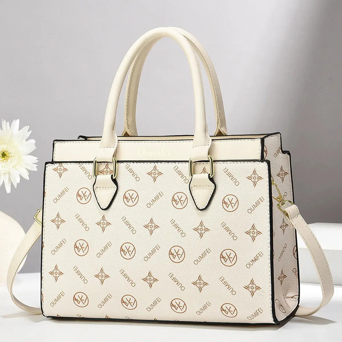 Luxury Print Leather Women'S Handbag New Designer Women'S Shoulder Bag Large Capacity Crossbody Bag Commuter Women Tote Bag luxecrown.co.uk