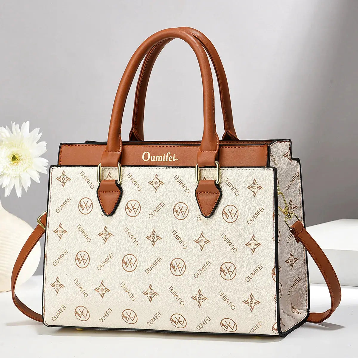 Luxury Print Leather Women'S Handbag New Designer Women'S Shoulder Bag Large Capacity Crossbody Bag Commuter Women Tote Bag luxecrown.co.uk