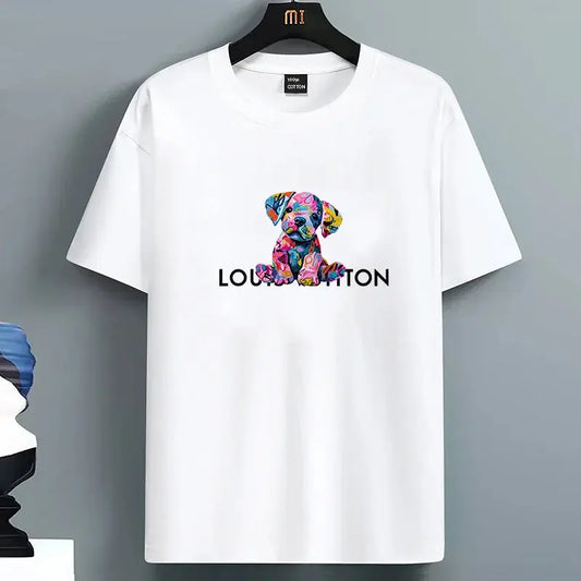 Luxury PrintT-shirts for Men High Quality 100% Cotton O-neck Short Sleeved Summer Daily Casual Sports Cool Tees City Vibe Tops luxecrown.co.uk