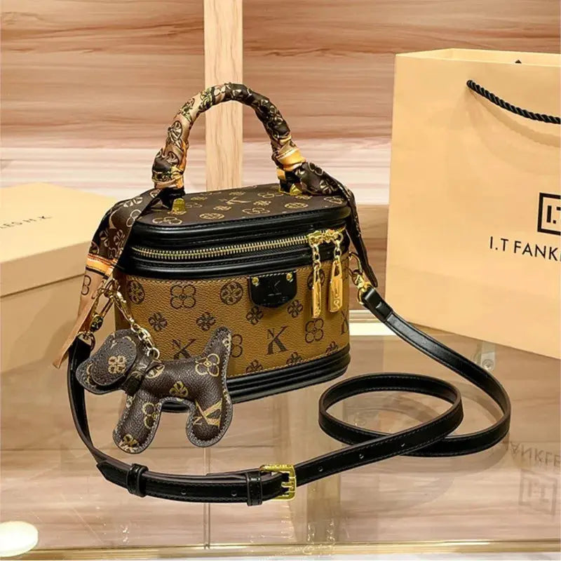 Luxury brand handbag 2025 new high-end designer box bag, bucket bag, single shoulder diagonal cross bag, fashionable luxecrown.co.uk