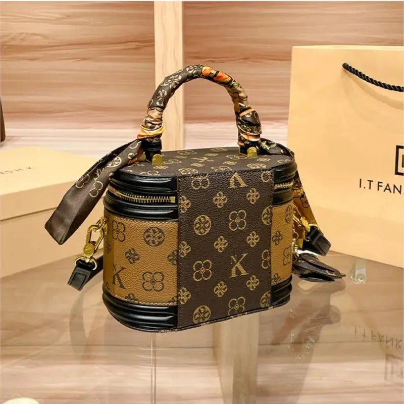 Luxury brand handbag 2025 new high-end designer box bag, bucket bag, single shoulder diagonal cross bag, fashionable luxecrown.co.uk