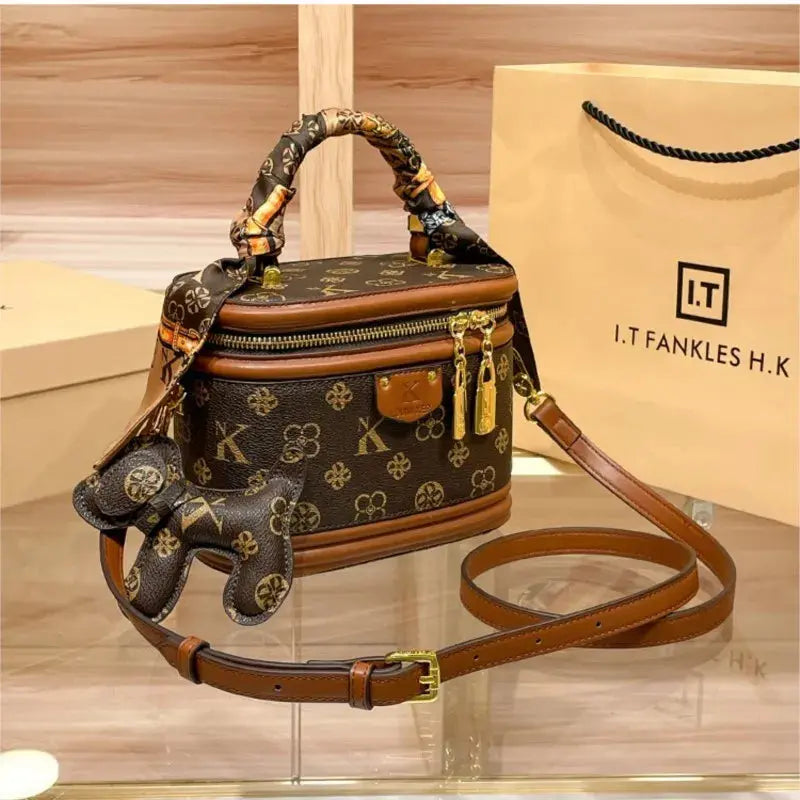 Luxury brand handbag 2025 new high-end designer box bag, bucket bag, single shoulder diagonal cross bag, fashionable luxecrown.co.uk