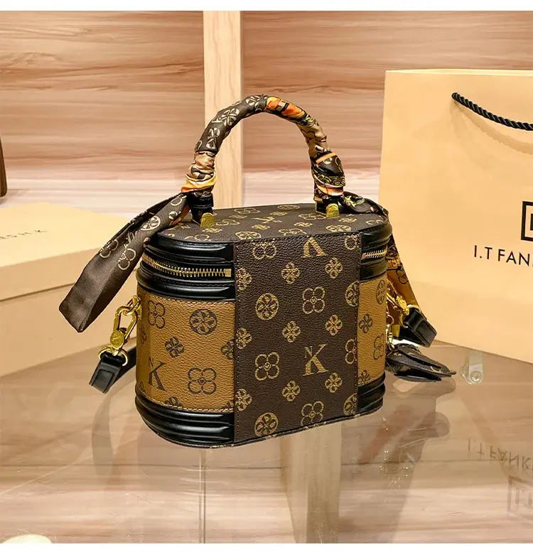 Luxury brand handbag 2025 new high-end designer box bag, bucket bag, single shoulder diagonal cross bag, fashionable luxecrown.co.uk
