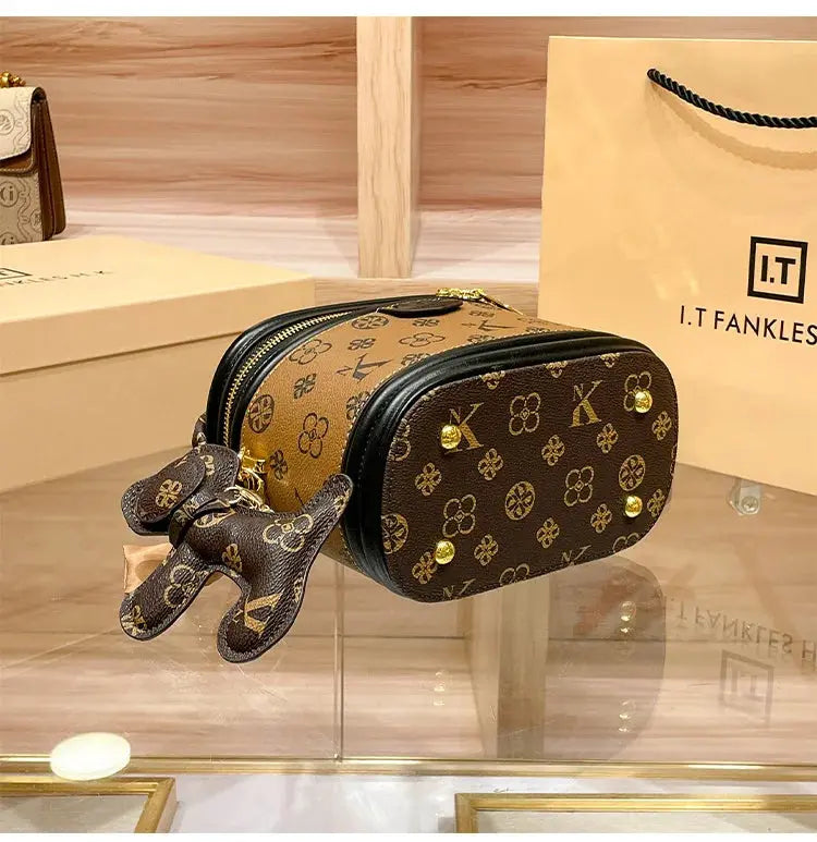 Luxury brand handbag 2025 new high-end designer box bag, bucket bag, single shoulder diagonal cross bag, fashionable luxecrown.co.uk