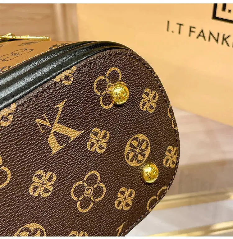 Luxury brand handbag 2025 new high-end designer box bag, bucket bag, single shoulder diagonal cross bag, fashionable luxecrown.co.uk