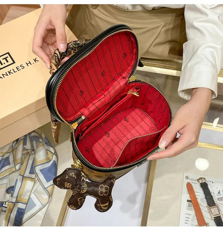 Luxury brand handbag 2025 new high-end designer box bag, bucket bag, single shoulder diagonal cross bag, fashionable luxecrown.co.uk