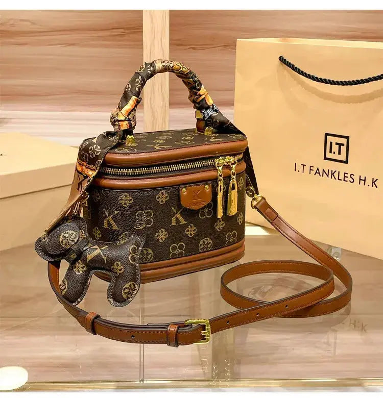 Luxury brand handbag 2025 new high-end designer box bag, bucket bag, single shoulder diagonal cross bag, fashionable luxecrown.co.uk