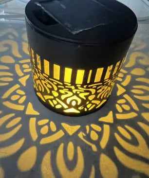 Mandala Garden Solar Light Wrought-Iron Waterproof Wall Lamp for Courtyard Landscapes