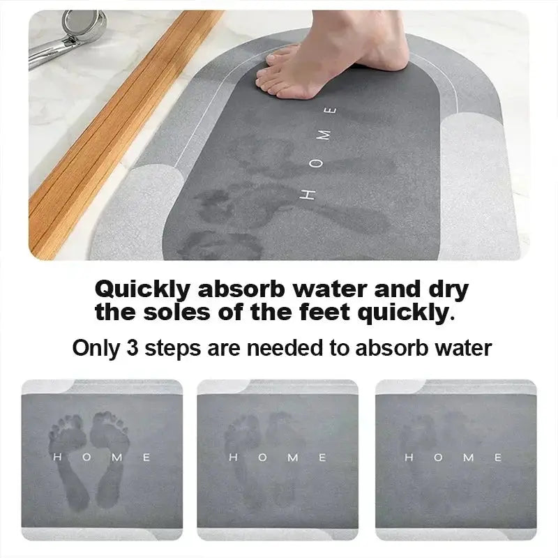 Marbling Pattern Bath Mat Super Absorbent Shower Room Indoor Doormats Washable Easy Clean Diatomite Rugs Washroom Floor Carpet Streetsharks