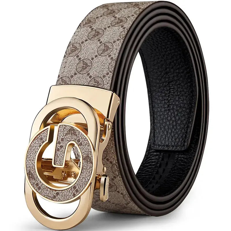 Men designer Belts PVC Leather with  Personalised “g” Buckle Fashionable Women Belts Ratcheting Luxury Streetsharks
